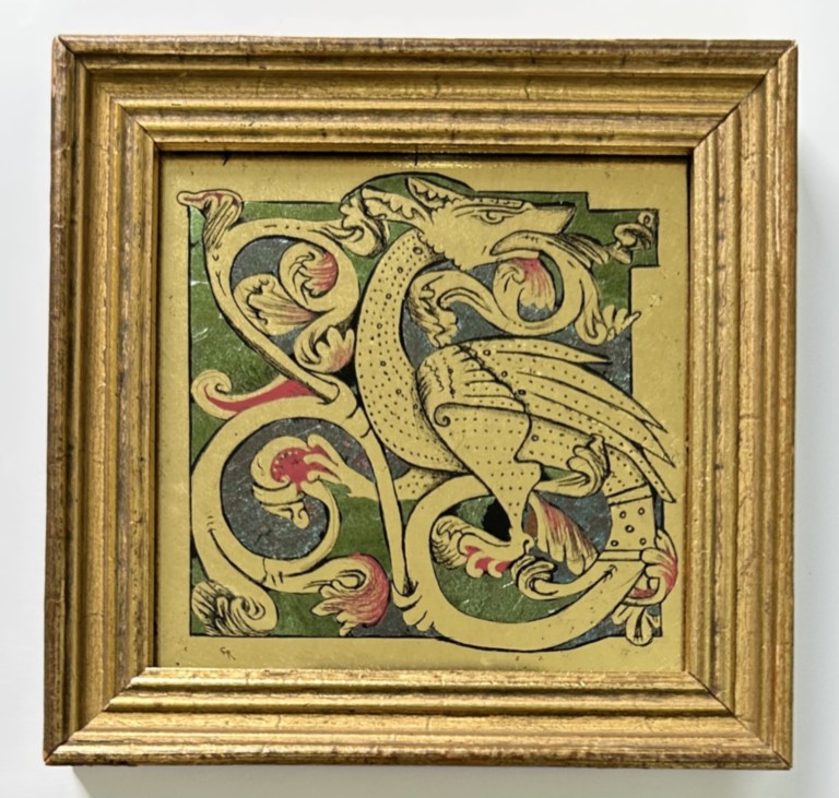 Illuminated Dragon letter 'S' 