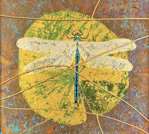 Fragile Nature - dragonfly kintsugi 