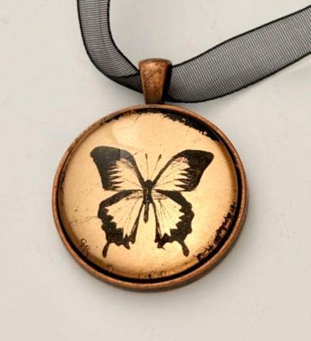 Rose gold leaf ulysees butterfly